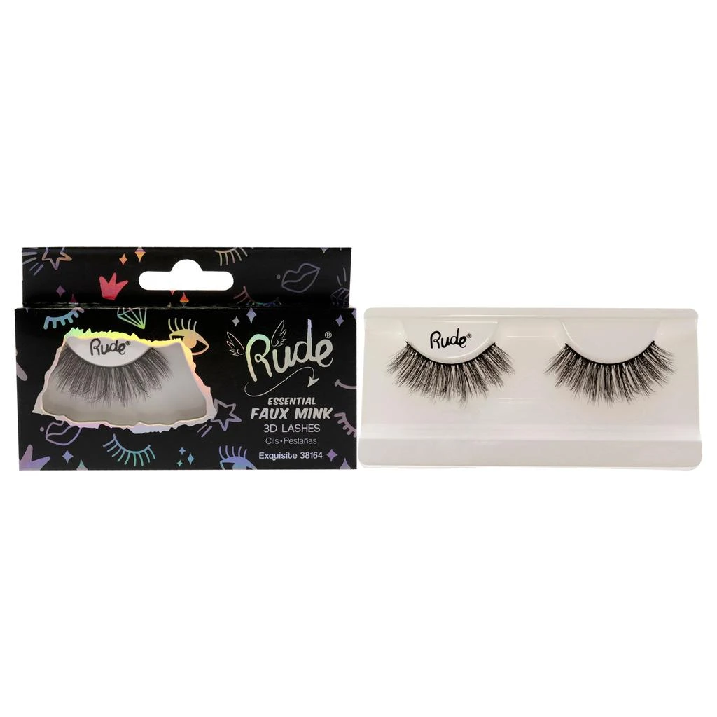 商品Rude Cosmetics|Essential Faux Mink 3D Lashes - Exquisite by  for Women - 1 Pc Pair,价格¥101,第4张图片详细描述