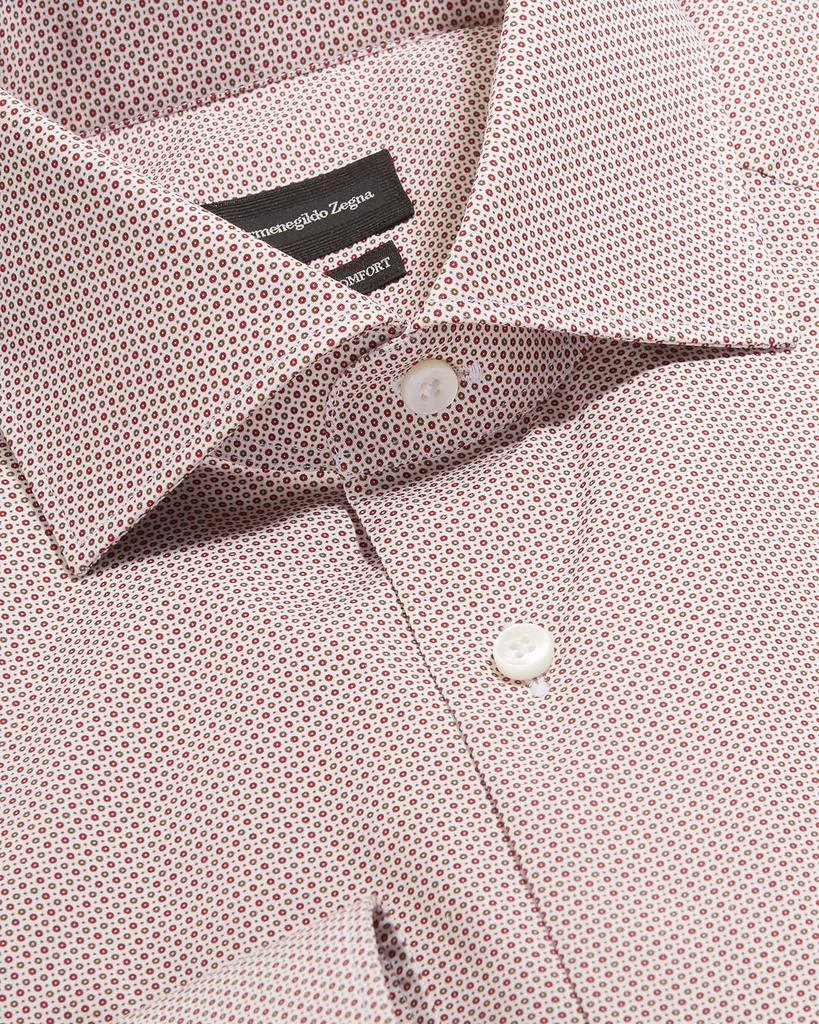 商品Zegna|Men's Micro-Dot Long Sleeve Dress Shirt,价格¥1285,第2张图片详细描述