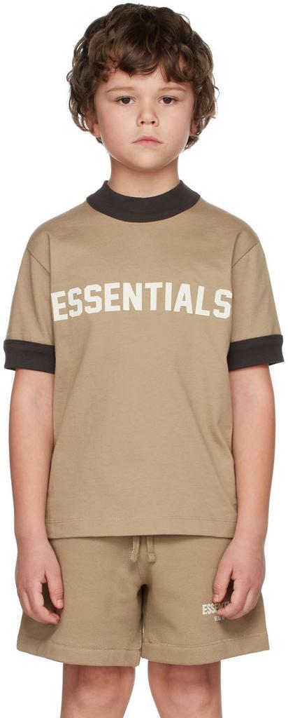 商品Essentials|Kids Tan Ringer T-Shirt,价格¥168,第4张图片详细描述