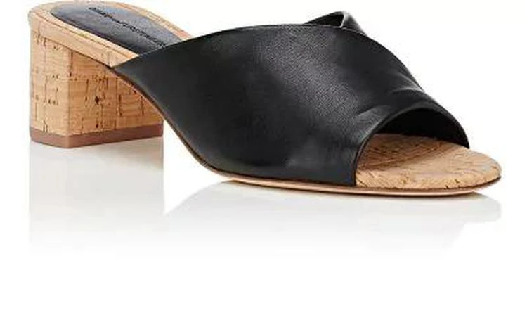 商品Diane von Furstenberg|Faleria Leather Slide Sandals,价格¥971,第2张图片详细描述