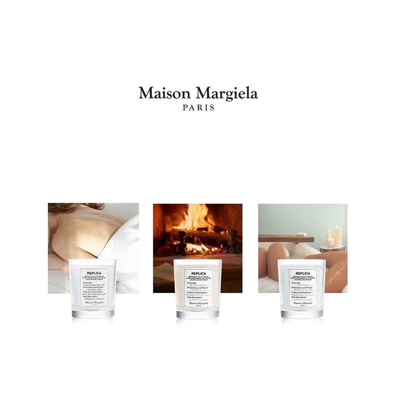 MaisonMargiela香薰蜡烛礼盒套装70g*3（慵懒周末、温暖壁炉、泡泡浴） 商品