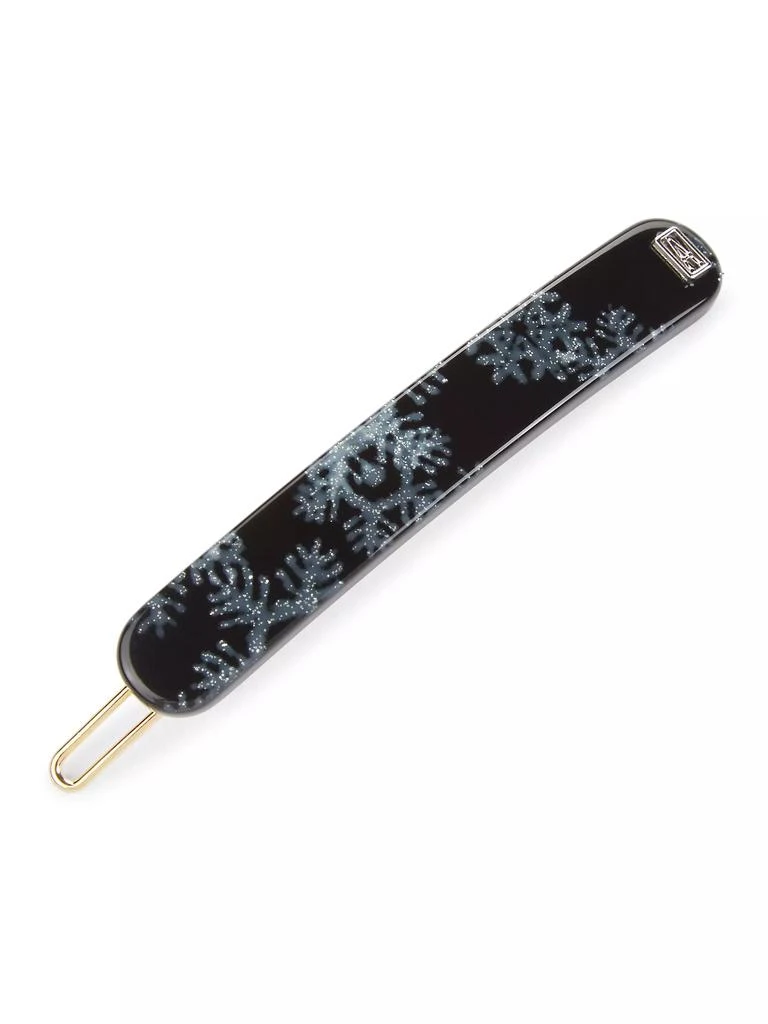 商品Alexandre de Paris|Snowflake Thin Barrette,价格¥201,第1张图片