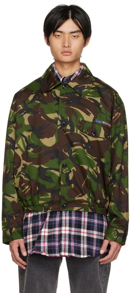 商品Martine Rose|Green Camo Jacket,价格¥2448,第1张图片