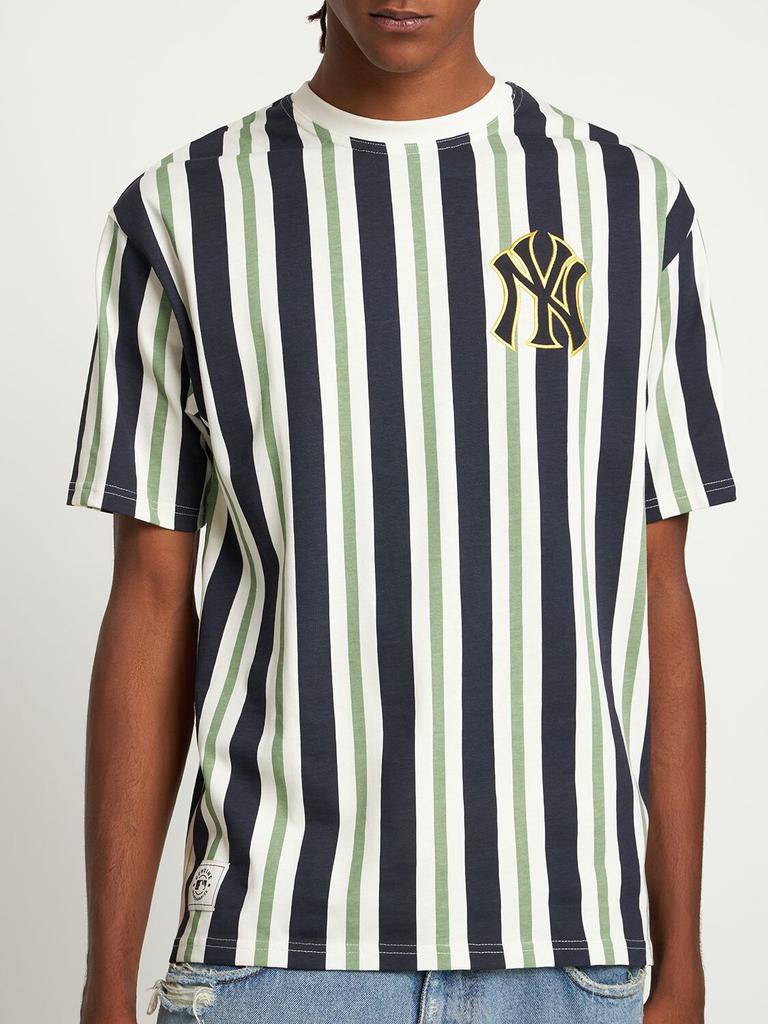 Oversize Pinstriped Jersey T-shirt商品第2张图片规格展示