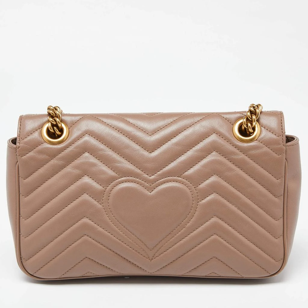 商品[二手商品] Gucci|Gucci Beige Matelassé Leather Small GG Marmont Shoulder Bag,价格¥14205,第4张图片详细描述