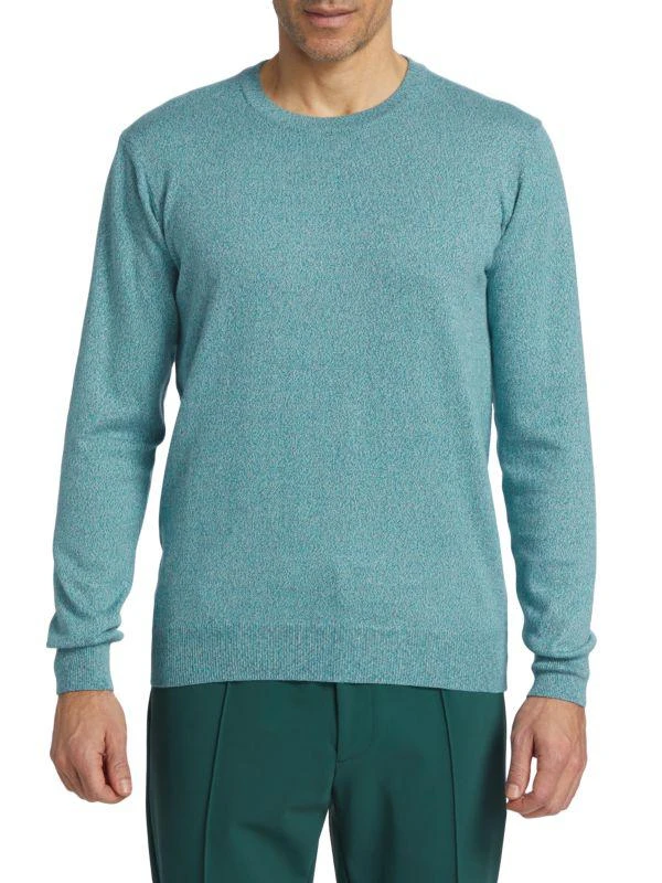 商品Saks Fifth Avenue|Marled Cotton Crewneck Sweater,价格¥300,第1张图片