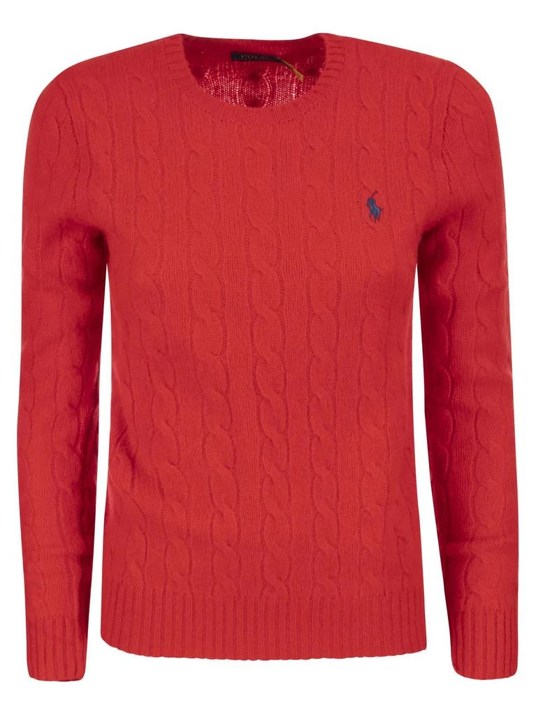 商品Ralph Lauren|Polo Ralph Lauren Pony Embroidered Cable-Knit Sweater,价格¥1366,第1张图片