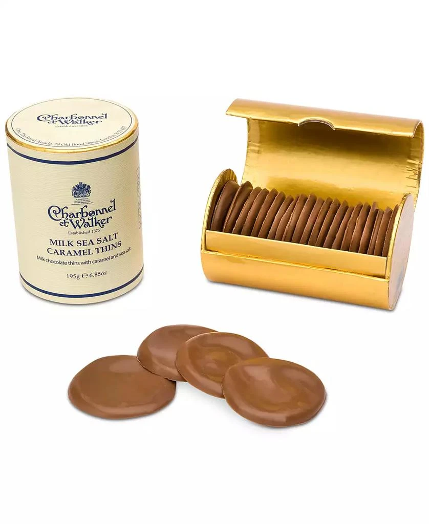 商品Charbonnel et Walker|Milk Chocolate Sea Salt Caramel Thins Gift Set,价格¥263,第1张图片