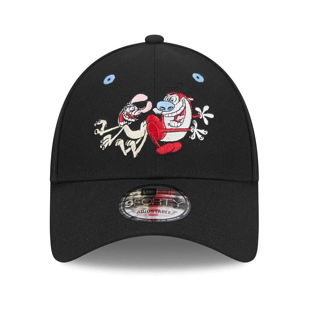 商品New Era|Men's Black The Ren & Stimpy Show 9FORTY Adjustable Hat,价格¥210,第4张图片详细描述