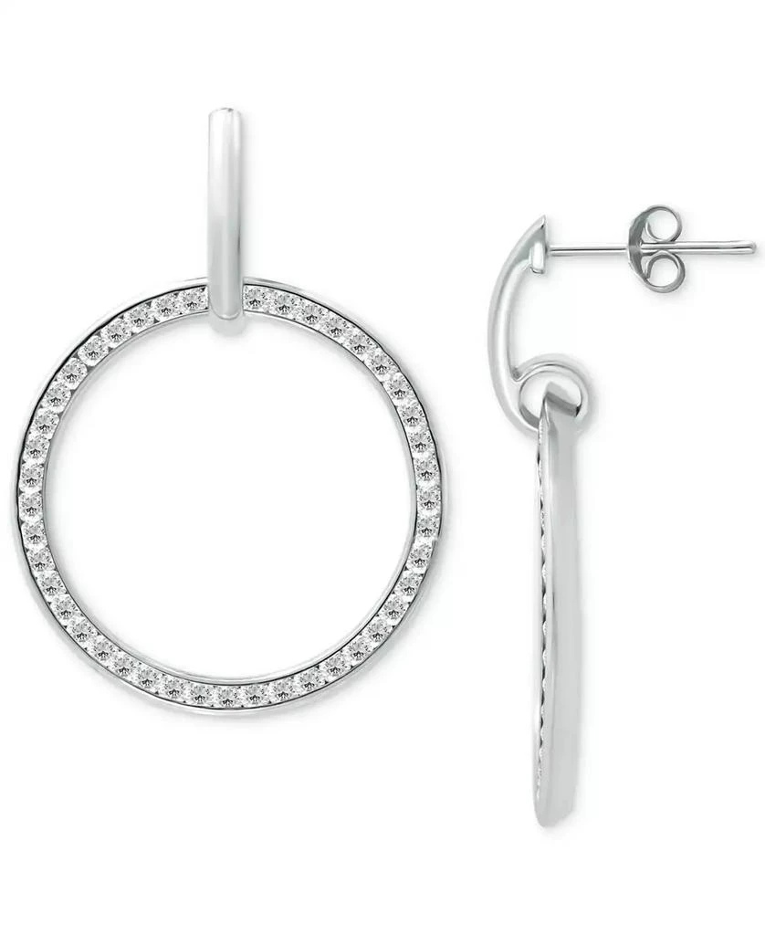 商品Giani Bernini|Cubic Zirconia Circle Drop Earrings, Created for Macy's,价格¥237,第3张图片详细描述