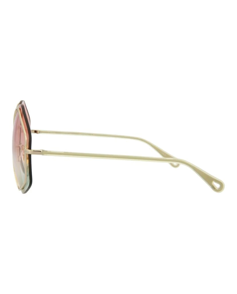 商品Chloé|Square-Frame Metal Sunglasses,价格¥1122,第3张图片详细描述