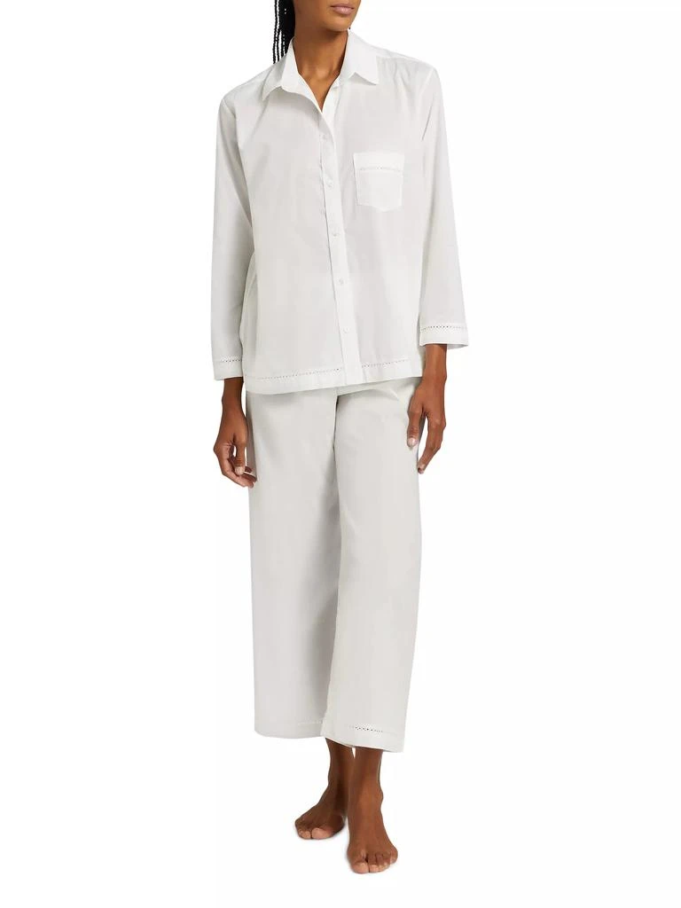 商品Pour Les Femmes|Egyptian Cotton Long-Sleeve Pajamas,价格¥1872,第2张图片详细描述