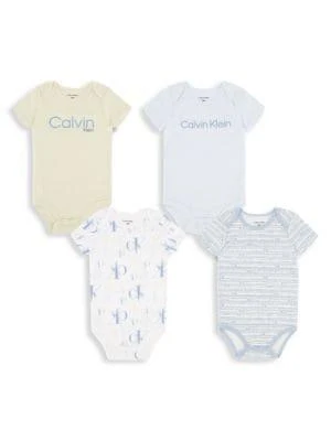 商品Calvin Klein|Baby Boy’s 4-Piece Bodysuit Set,价格¥151,第1张图片