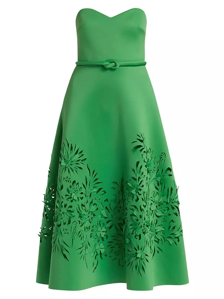 商品Badgley Mischka|Laser-Cut Scuba Strapless Cocktail Dress,价格¥3713,第1张图片