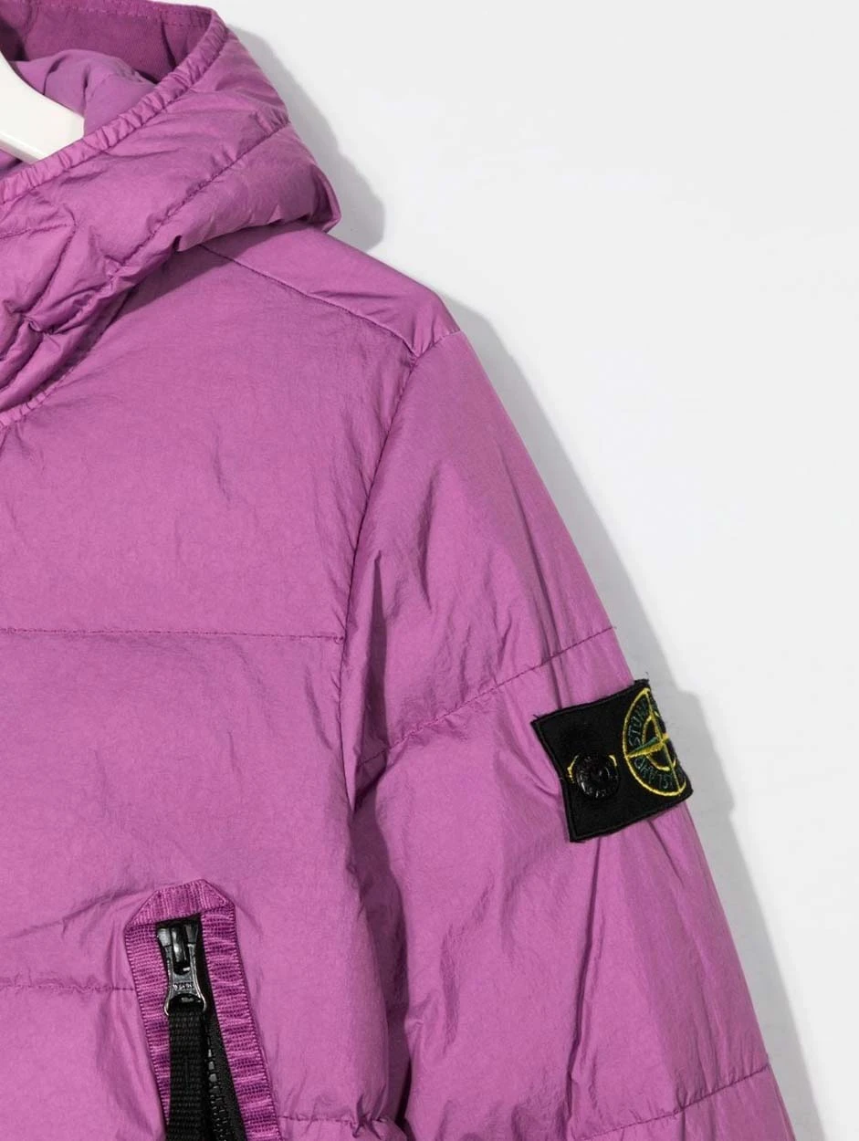 商品【商品预售7天】 Stone Island|Stone Island 男童羽绒服 771640433V0087 紫色,价格¥1158,第3张图片详细描述