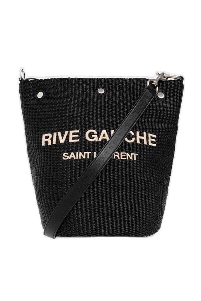 商品Yves Saint Laurent|Saint Laurent Logo Embroidered Bucket Bag,价格¥9536,第1张图片