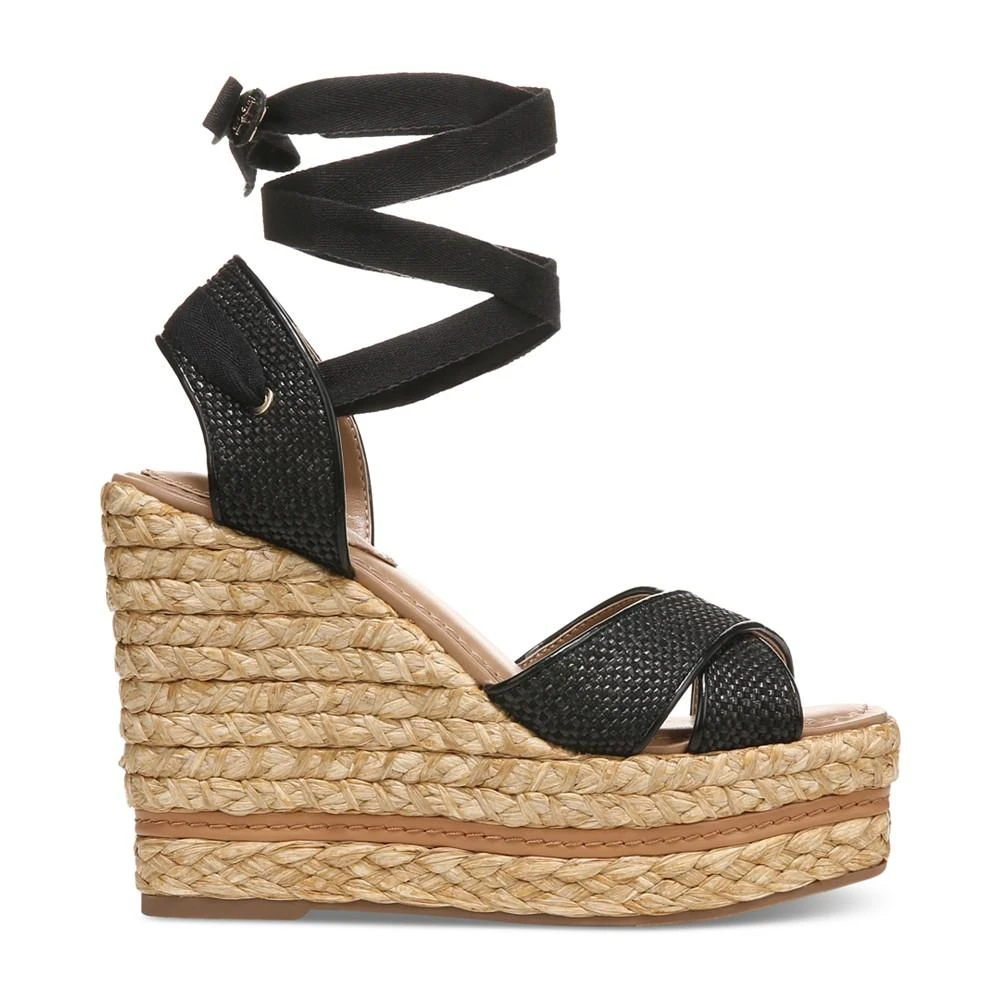 商品Sam Edelman|Vaughn Ankle-Tie Espadrille Platform Wedge Sandals,价格¥479,第2张图片详细描述