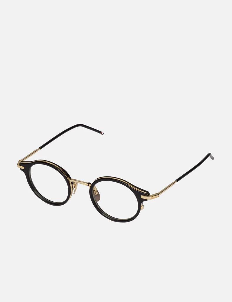 商品[二手商品] Thom Browne|Thom Browne Black and Gold Glasses,价格¥4728,第2张图片详细描述