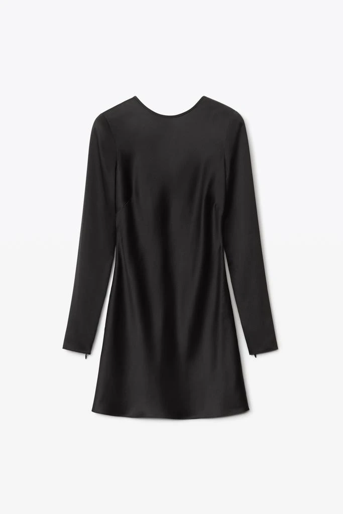 商品Alexander Wang|KEYHOLE BACK DRESS IN SILK CHARMEUSE,价格¥3727,第3张图片详细描述