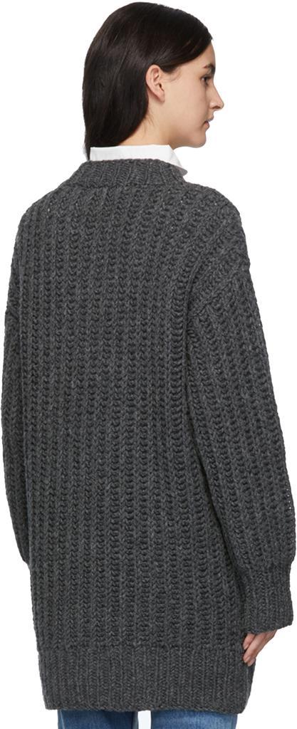 商品AMI|Grey Hand-Knitted Sweater,价格¥4993,第5张图片详细描述