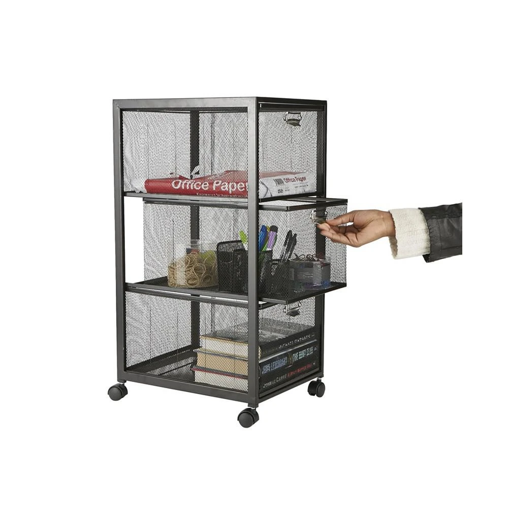 商品Mind Reader|3-Tiered Drawers Cart, Office Cart, Utility Cart,价格¥1211,第2张图片详细描述