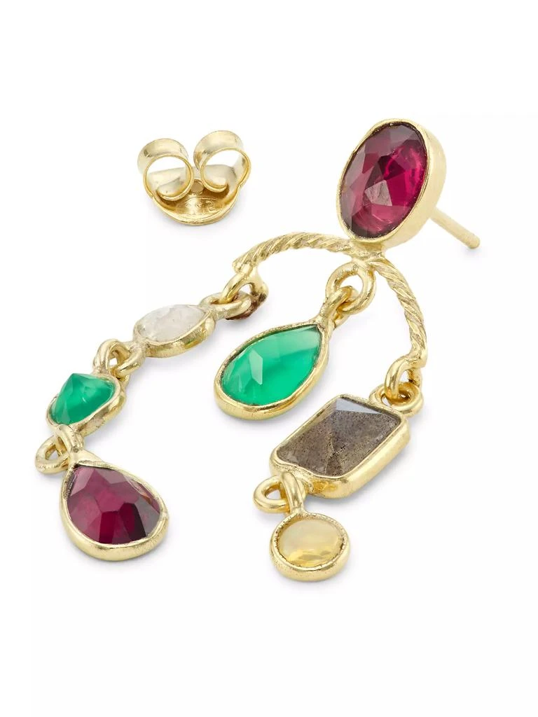 商品Room Service|Candies 24K-Gold-Plated & Multi-Gemstone Mobile Drop Earrings,价格¥1173,第3张图片详细描述