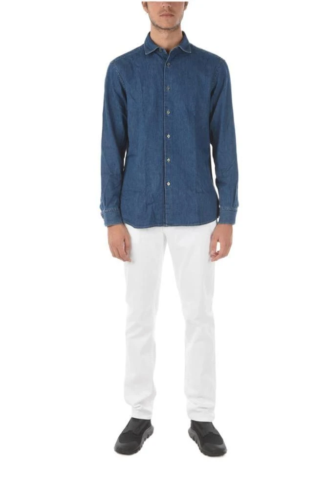 商品Zegna|Ermenegildo zegna men's blue other materials shirt,价格¥2320,第4张图片详细描述