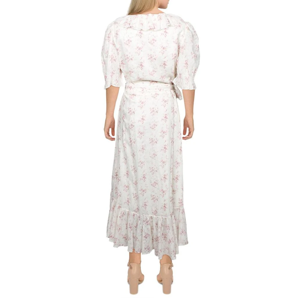 商品Ralph Lauren|Polo Ralph Lauren Womens Floral Puff Sleeve Wrap Dress,价格¥402,第2张图片详细描述