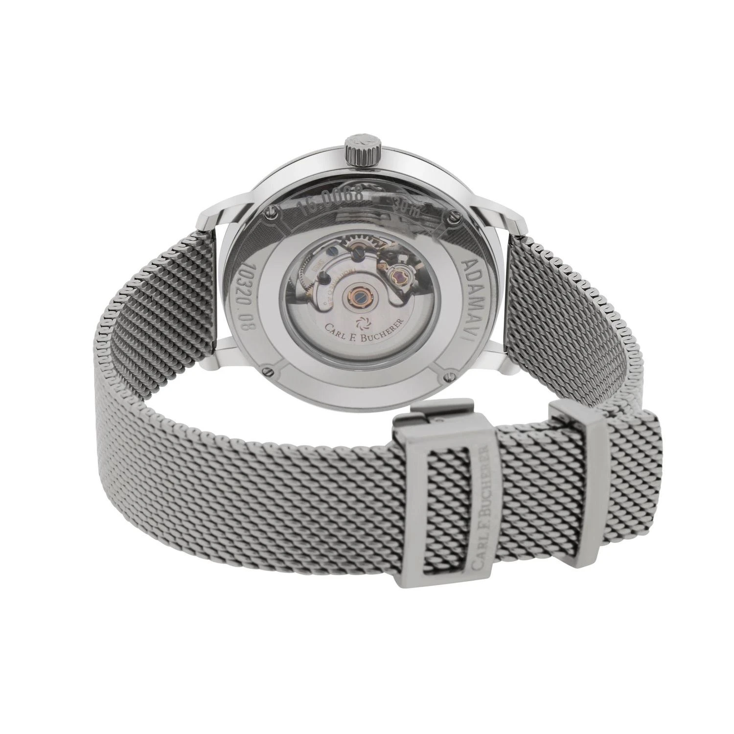 商品Carl F. Bucherer|Carl F. Bucherer Adamavi Date Stainless Steel Women's Automatic Watch 00.10320.08.33.21,价格¥11648,第3张图片详细描述