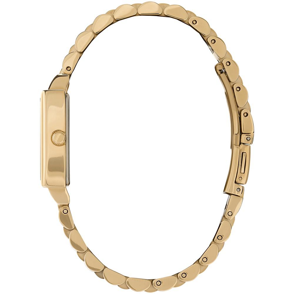 Women's Quartz Gold-Tone Stainless Steel Bracelet Watch 25.5mm x 20.5mm商品第3张图片规格展示