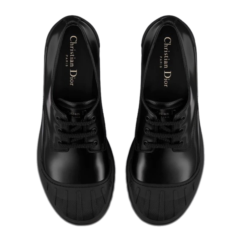 DIOR 女士黑色皮革德比鞋 KCB698ACA-900商品第3张图片规格展示