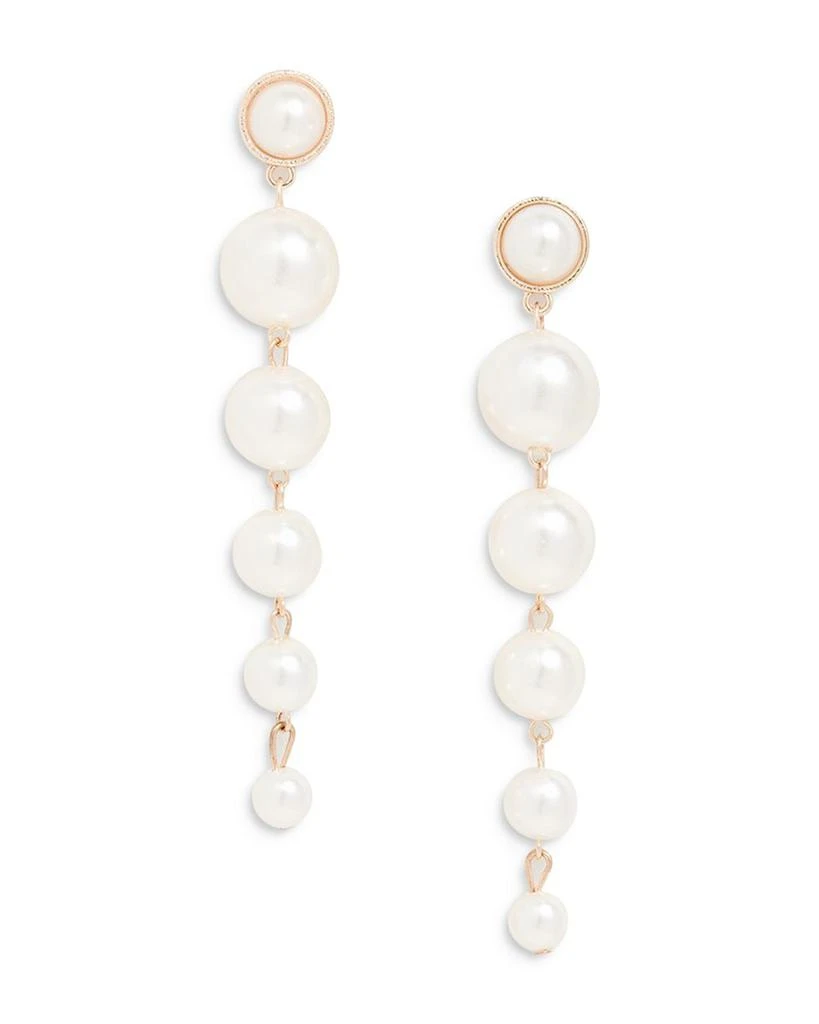 商品Shashi|Imitation Pearl Drop Earrings,价格¥253,第1张图片详细描述