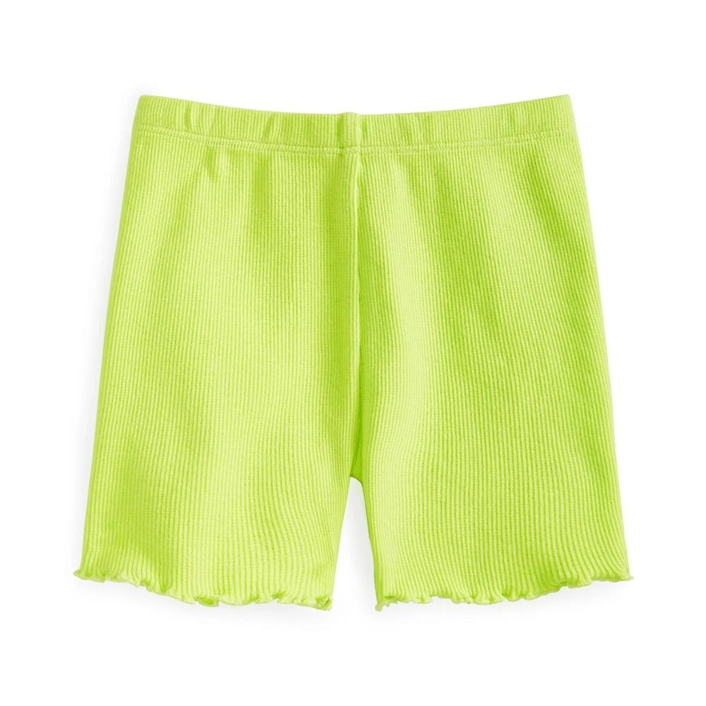 商品First Impressions|Baby Girls Lettuce Hem Bike Shorts, Created for Macy's,价格¥15,第1张图片