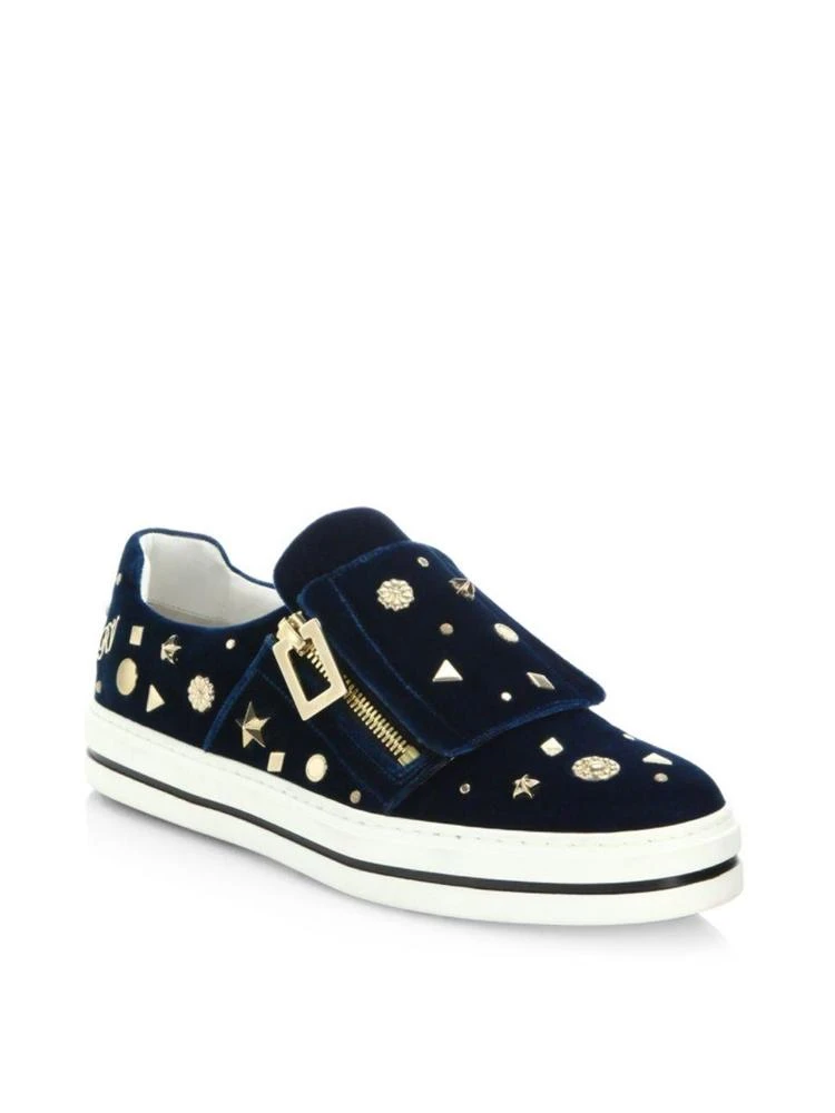 商品Roger Vivier|Astre Studded Velvet Sneakers,价格¥7471,第1张图片