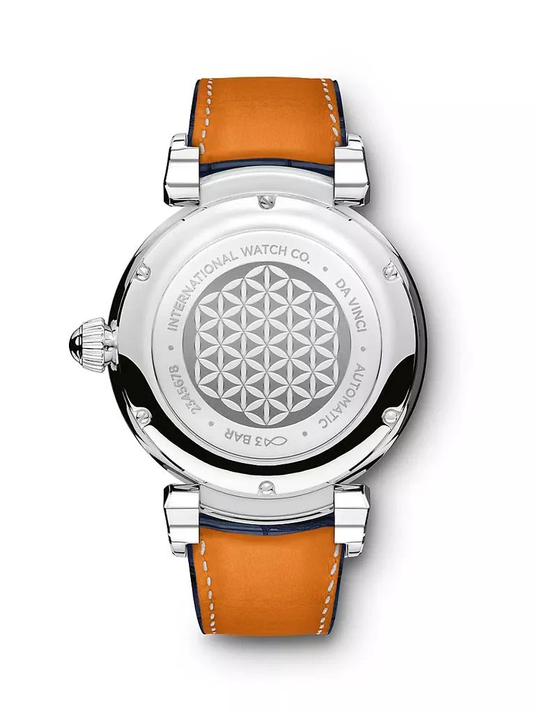 商品IWC Schaffhausen|Da Vinci Stainless Steel & Alligator Strap Watch,价格¥41603,第3张图片详细描述