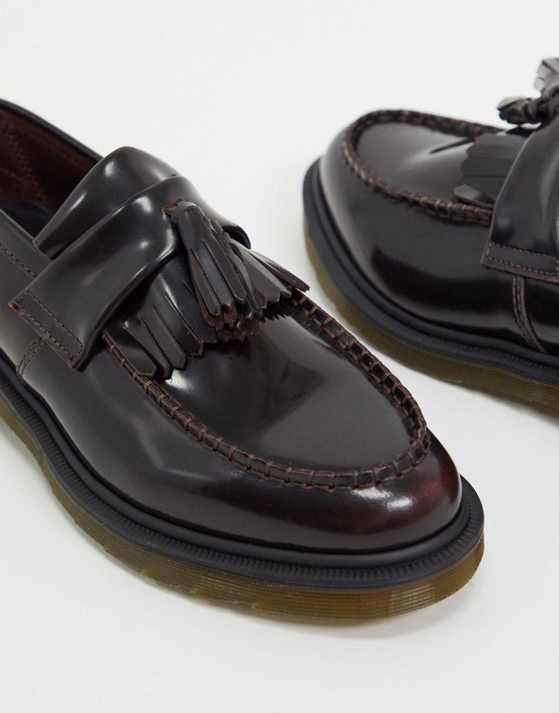 Dr Martens adrian tassel loafers in burgundy商品第3张图片规格展示