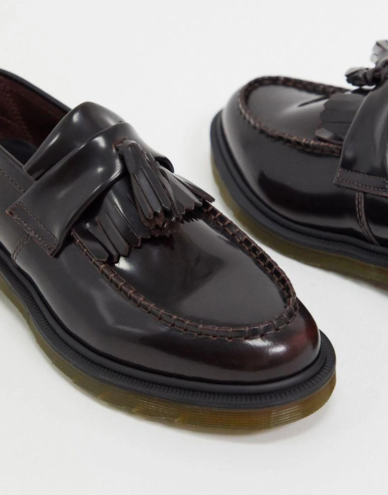 商品Dr. Martens|Dr Martens adrian tassel loafers in burgundy,价格¥1206,第3张图片详细描述