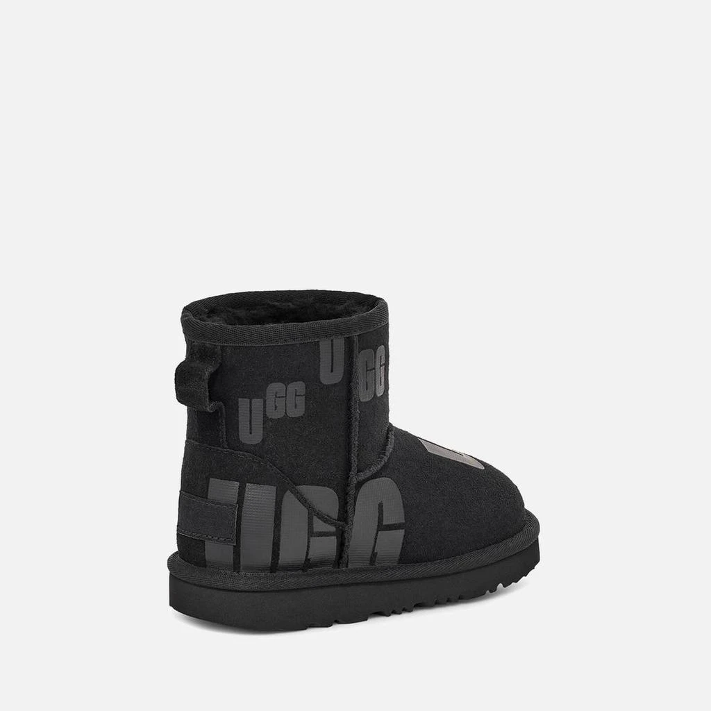 商品UGG|UGG KIDS' CLASSIC MINI SCATTER GRAPHIC SUEDE AND WOOL-BLEND BOOTS,价格¥529,第3张图片详细描述