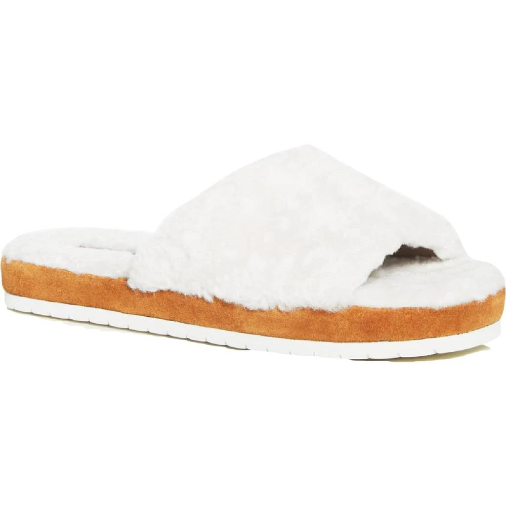 商品Vince|Vince Womens Kalina Genuine Fur Slip On Slide Sandals,价格¥364,第1张图片