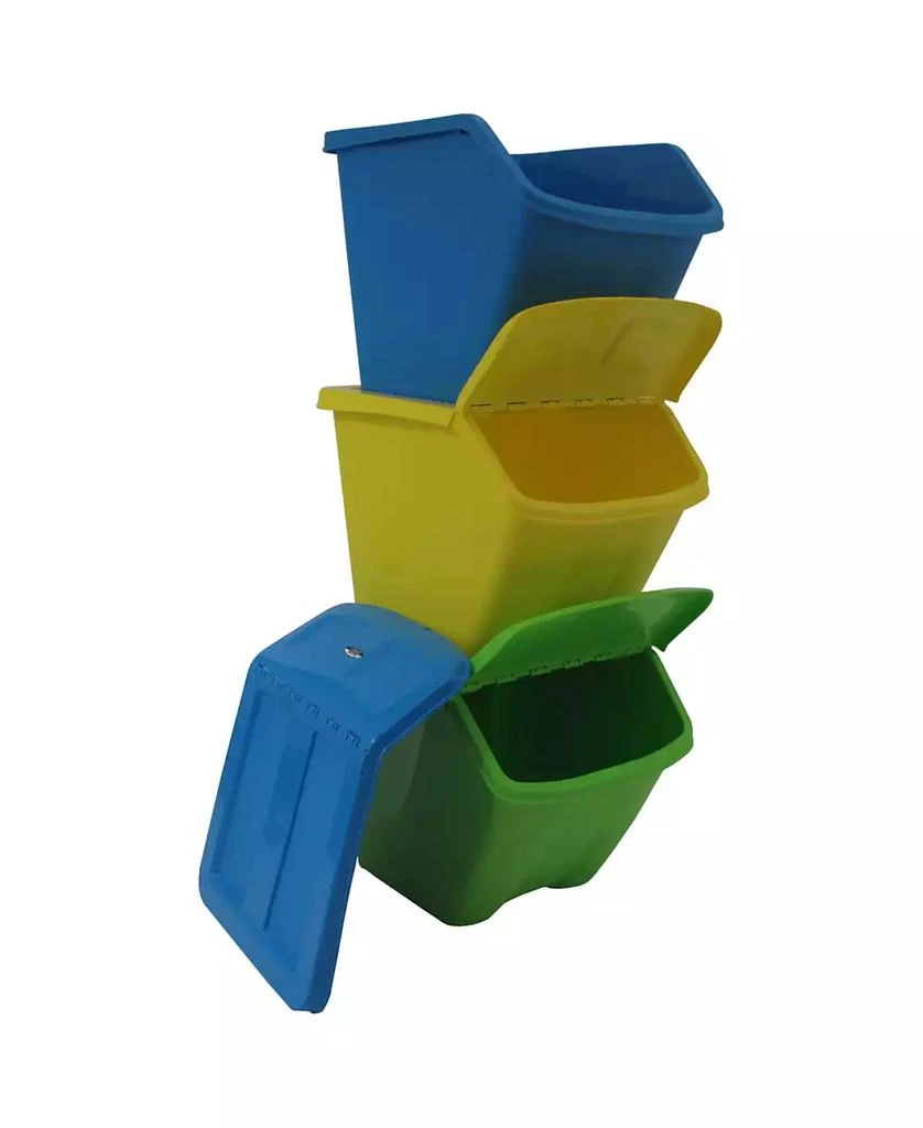 商品TAURUS|10 Gallon Stackable Shutter Bin 3 Piece Set,价格¥881,第2张图片详细描述