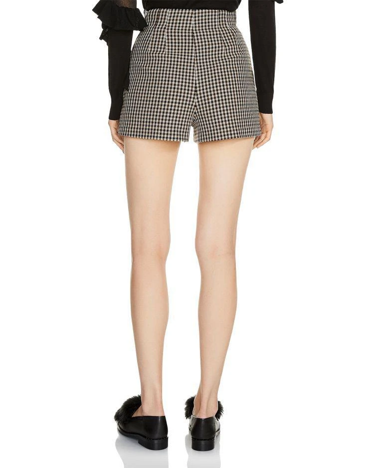 商品Maje|Ilia Front-Overlay Houndstooth Mini Shorts,价格¥912,第2张图片详细描述