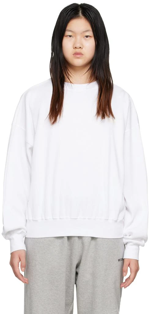 商品We11done|White Crewneck Sweatshirt,价格¥671,第1张图片
