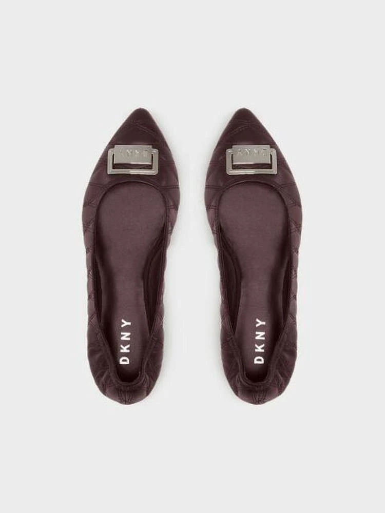 商品DKNY|Eva Quilted Nappa Ballerina Flat,价格¥523,第3张图片详细描述