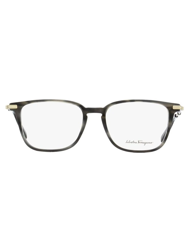 商品Salvatore Ferragamo|Salvatore Ferragamo Men's Rectangular Eyeglasses SF2861 319 Khaki/Light Gold 51mm,价格¥629,第2张图片详细描述