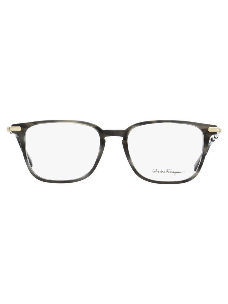 商品Salvatore Ferragamo|Salvatore Ferragamo Men's Rectangular Eyeglasses SF2861 319 Khaki/Light Gold 51mm,价格¥588,第4张图片详细描述