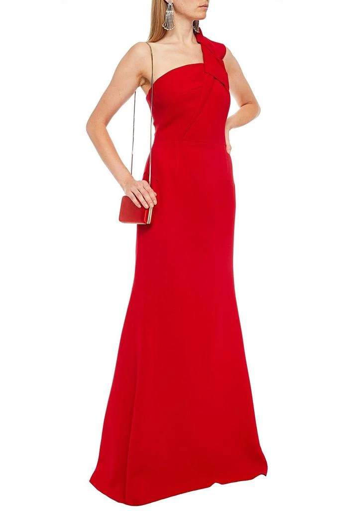 商品ROLAND MOURET|Gosford one-shoulder knotted wool-crepe gown,价格¥7494,第4张图片详细描述