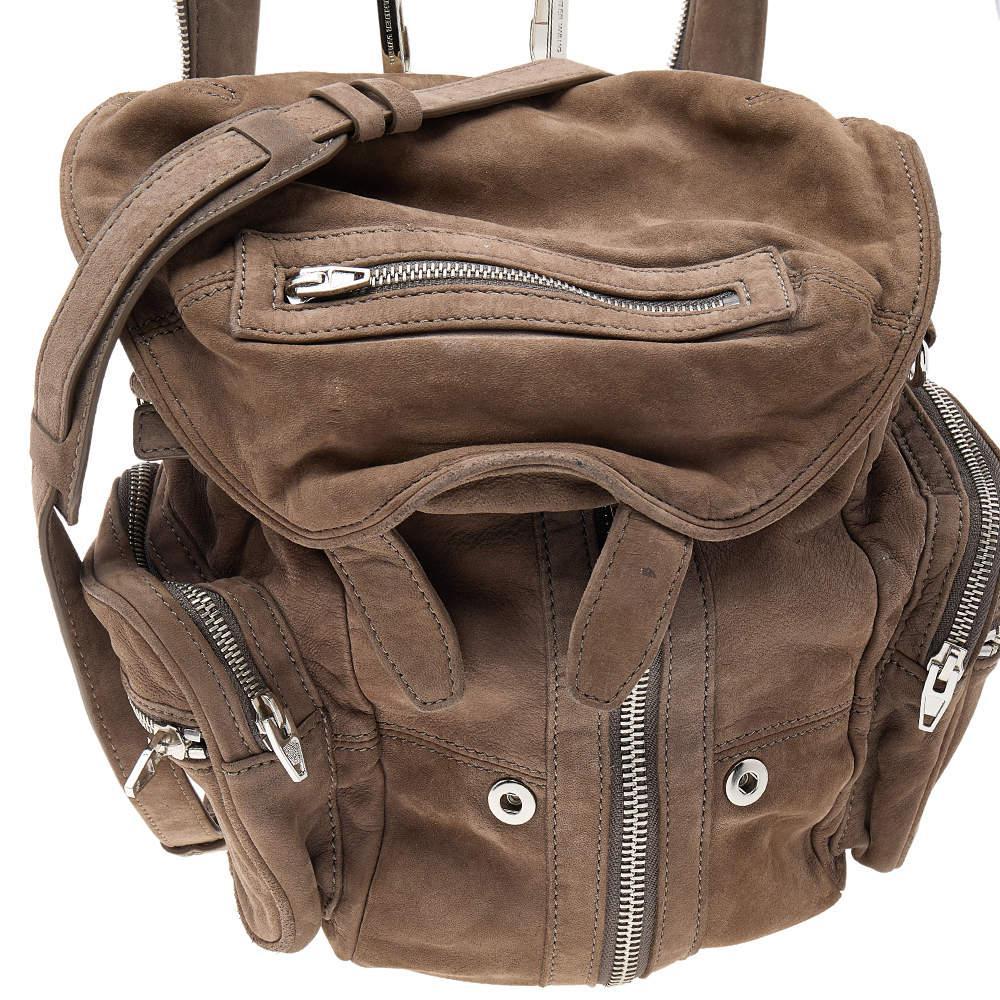 商品[二手商品] Alexander Wang|Alexander Wang Brown Suede Mini Marti Backpack,价格¥1125,第7张图片详细描述