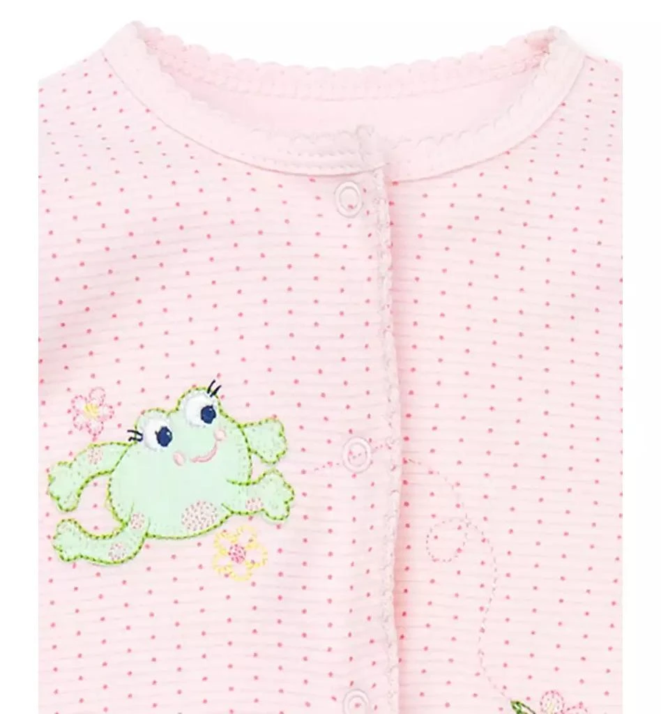 商品Little Me|Baby Frogs Snap Up Footed Cotton Coverall,价格¥98,第3张图片详细描述