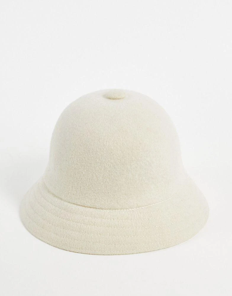 商品Kangol|Kangol wool casual bucket hat in white,价格¥743,第2张图片详细描述