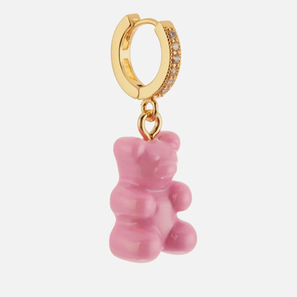 商品Crystal Haze|Crystal Haze Women's Pave Nostalgia Bear Hoop - Candy Pink,价格¥312,第2张图片详细描述